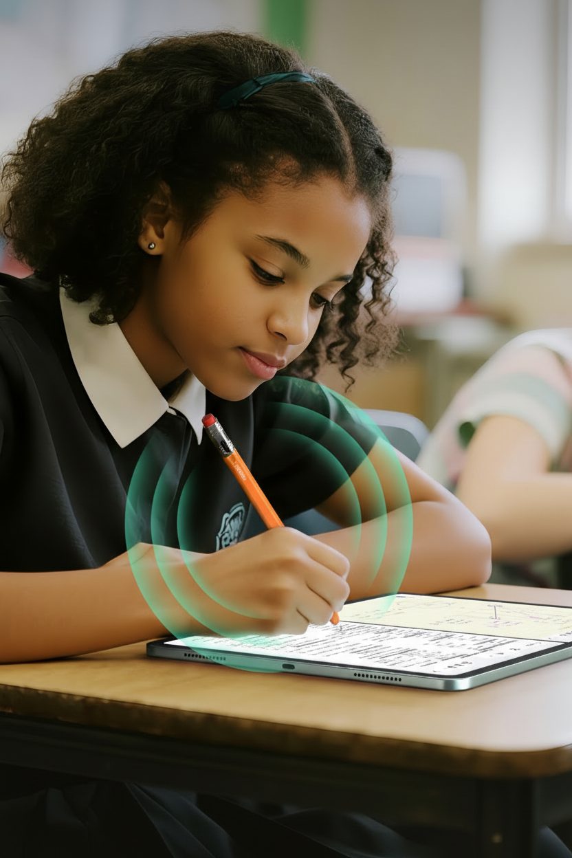 MetaPen Palm Rejection Stylus – Ultra Quiet iPad Pencil Alternative with 26 Hour Battery for Smooth Writing and Drawing