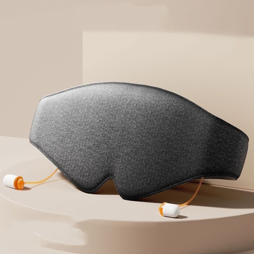 Blackout Sleep Mask – 3D Soft Shading Eye Cover with Noise-Reducing Ear Plugs for Travel, Naps, Meditation and Comfortable Rest Anywhere