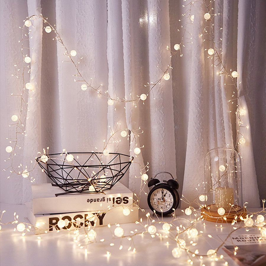 LED Firecracker Fairy Lights – Waterproof Outdoor Crystal String Lights for Christmas Trees, Gardens, Parties and Holiday Decor