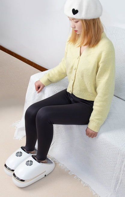 Air Pressure Foot Massage Boots – Reflexology Shiatsu Massager Shoes with Heat Compression for Relaxation and Improved Circulation.