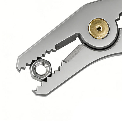 Stainless Steel Pocket Tool – 5-in-1 Compact EDC Wrench, Pliers and Screwdriver Multi Tool for Camping, Outdoor Survival, DIY and Home Repairs