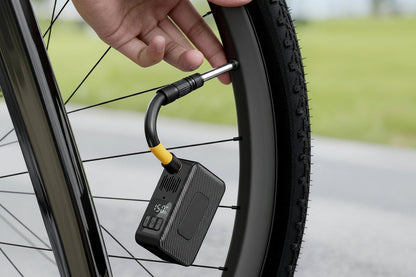 Electric Bike Pump –150 PSI  Portable Smart Tire Inflator for Bicycle Tires with AV/FV Valve Compatibility and Fast Inflation