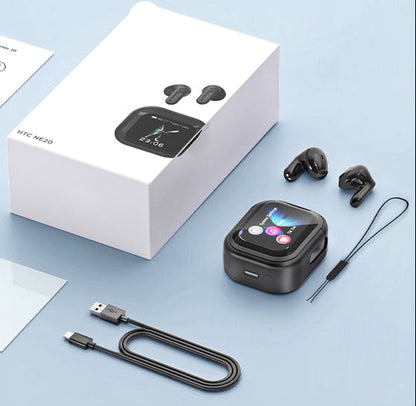 AI Translator Earbuds – 6-in-1 Bluetooth Translation Headphones with LCD Touch Control, iOS Android Support and Long Battery Life for Travel