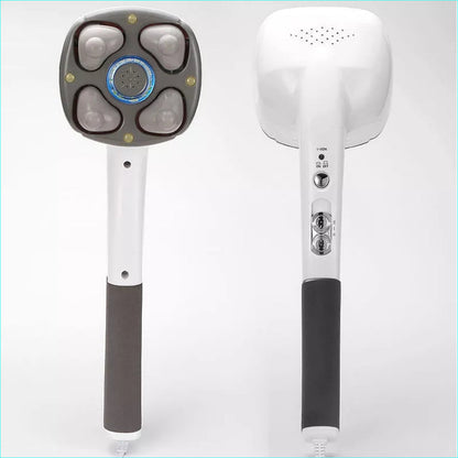 Multifunction Anion Electric Body Massage Hammer – 4 Massage Heads for Neck, Shoulders, Waist, Legs and Arms with Relaxing Deep Massage