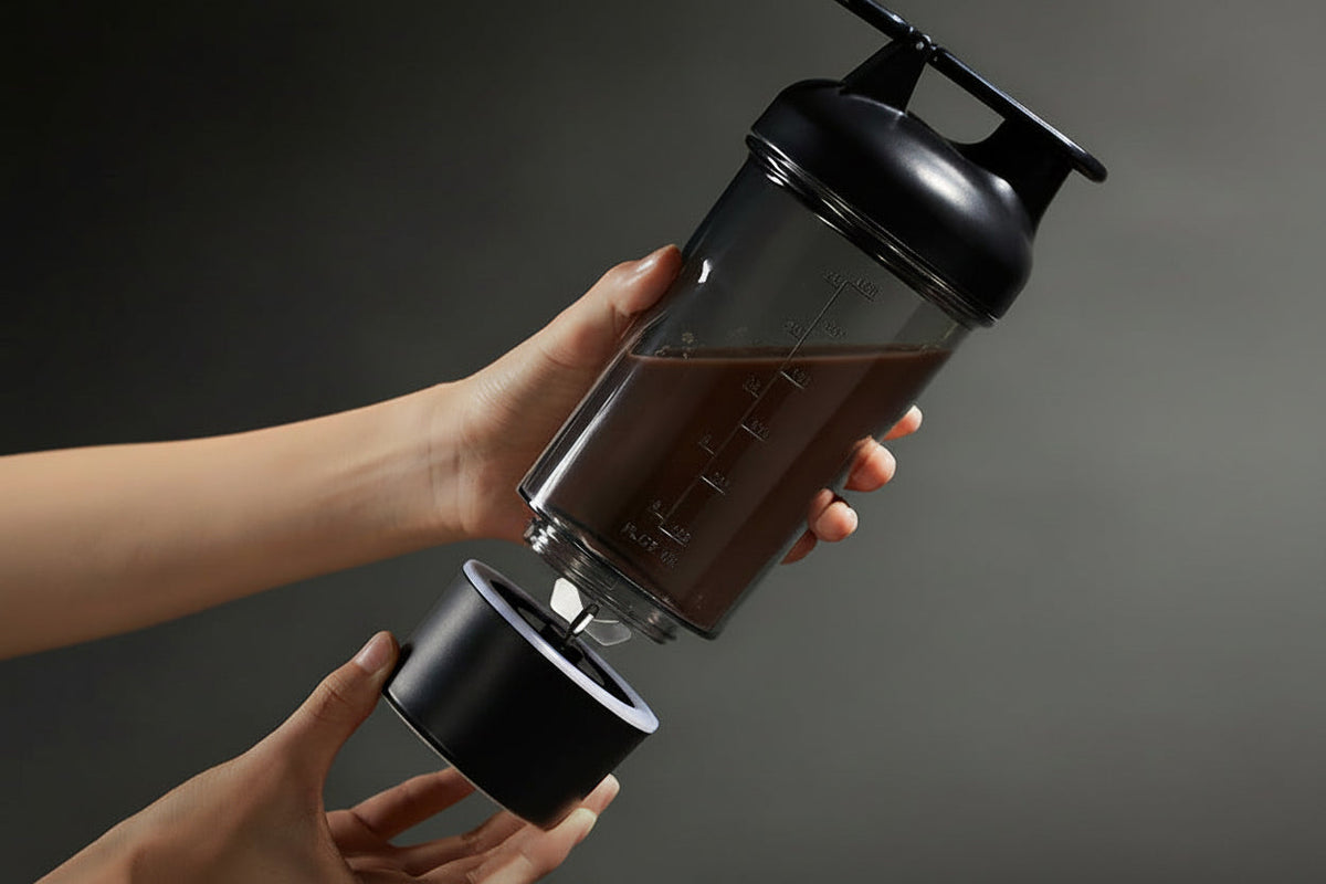 Electric Protein Shaker Bottle – 25OZ USB-C Rechargeable Mixer with Pulse Blending for Smooth Protein Shakes, Supplements, Gym Sessions and Travel