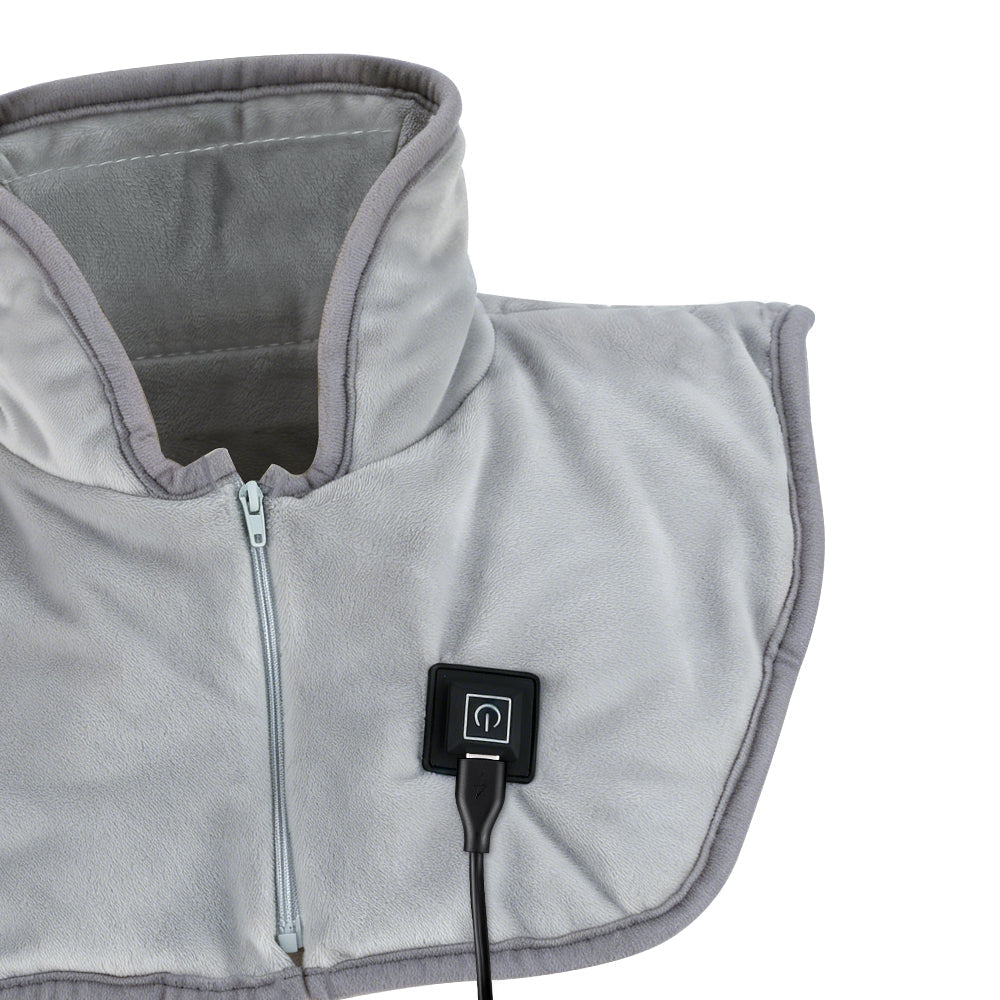 USB Heated Neck Shoulder Wrap – Electric Heating Pad with Three Heat Levels for Back, Neck and Shoulder Pain Relief