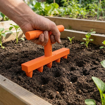 Precision Garden Seed Sower – Household Vegetable and Flower Seed Dispenser for Faster, Cleaner Planting, Seedling Trays and Organized Nursery Work