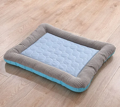 Cooling Pet Bed Mat – Breathable Ice Silk Dog and Cat Cooling Pad for Summer Sleeping, Soft Puppy Kitten Blanket with Comfortable Support