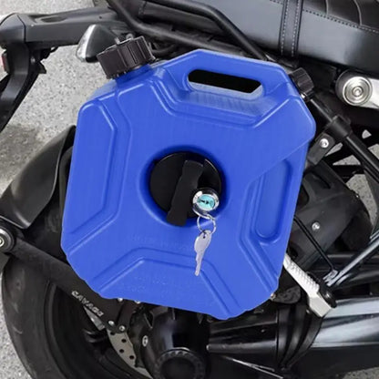 Portable Fuel Storage Can – Lockable Plastic Petrol and Diesel Tank for Emergency Backup, SUVs, Motorcycles, Outdoor Travel and Utility Use