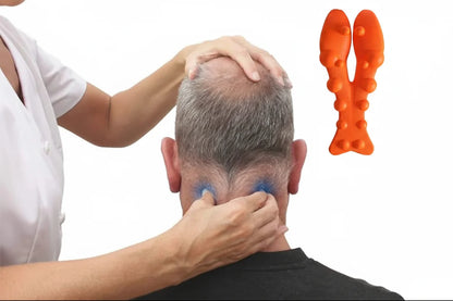 Neck and Shoulder Relaxer – Upper Back Massage Point and Cervical Traction Neck Stretcher for Relaxation, Posture Support and TMJ Comfort