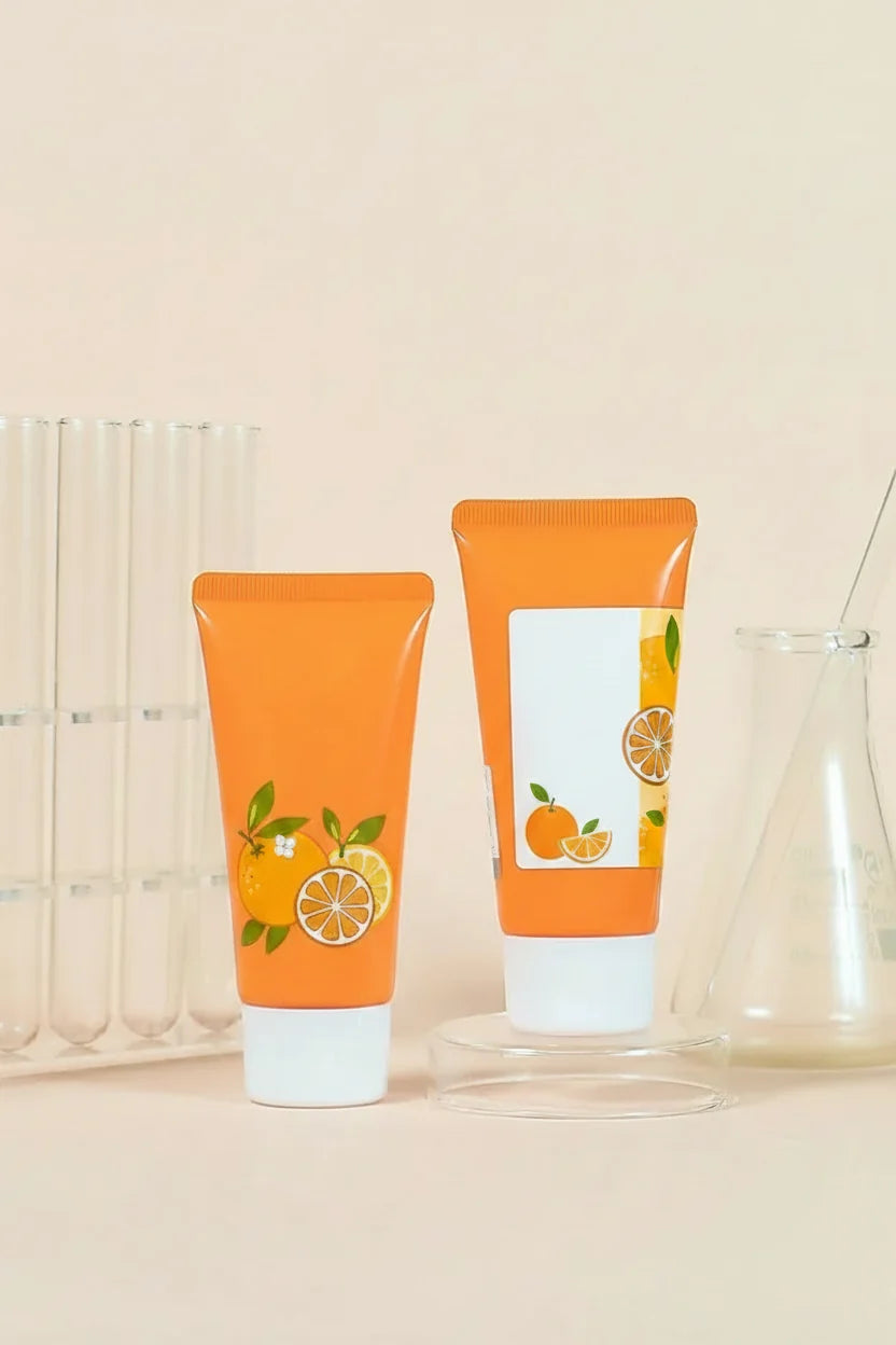 Vitamin C Facial Cleanser - Deep Cleansing Face Wash Foam for Moisturizing, Brightening and Blackhead Removal Skin Care