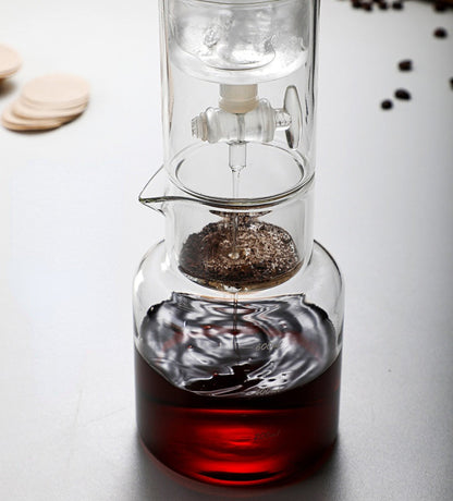 Cold Brew Coffee Pot Set – Glass Dripper with Reusable Filter for Smooth Iced Coffee, Tea Brewing and Professional Barista Preparation