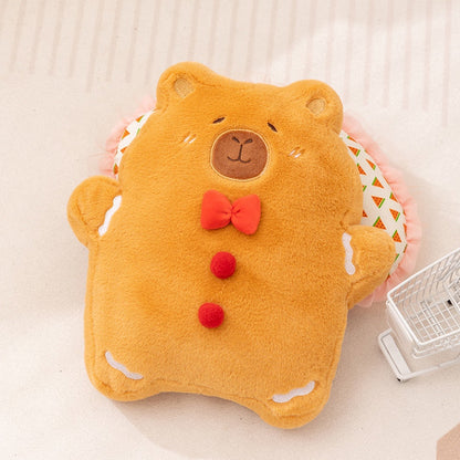 Gingerbread Bear Plush Pillow – Super Soft Christmas Cushion for Cozy Home Decor, Kids Gifts and Holiday Comfort