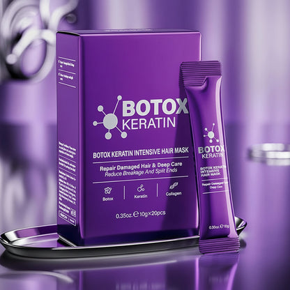 Keratin Hair Mask – 5-Second Deep Repair Treatment for Damaged, Frizzy Hair, Providing Intense Moisture for Soft, Smooth and Shiny Hair