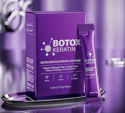 Keratin Hair Repair Mask – Deep Conditioning Treatment for Frizzy Damaged Hair with Silky Smooth Shine in Seconds