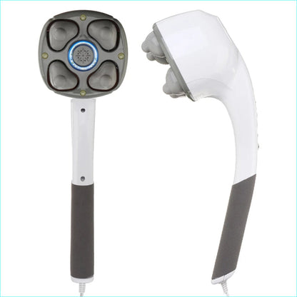 Multifunction Anion Electric Body Massage Hammer – 4 Massage Heads for Neck, Shoulders, Waist, Legs and Arms with Relaxing Deep Massage