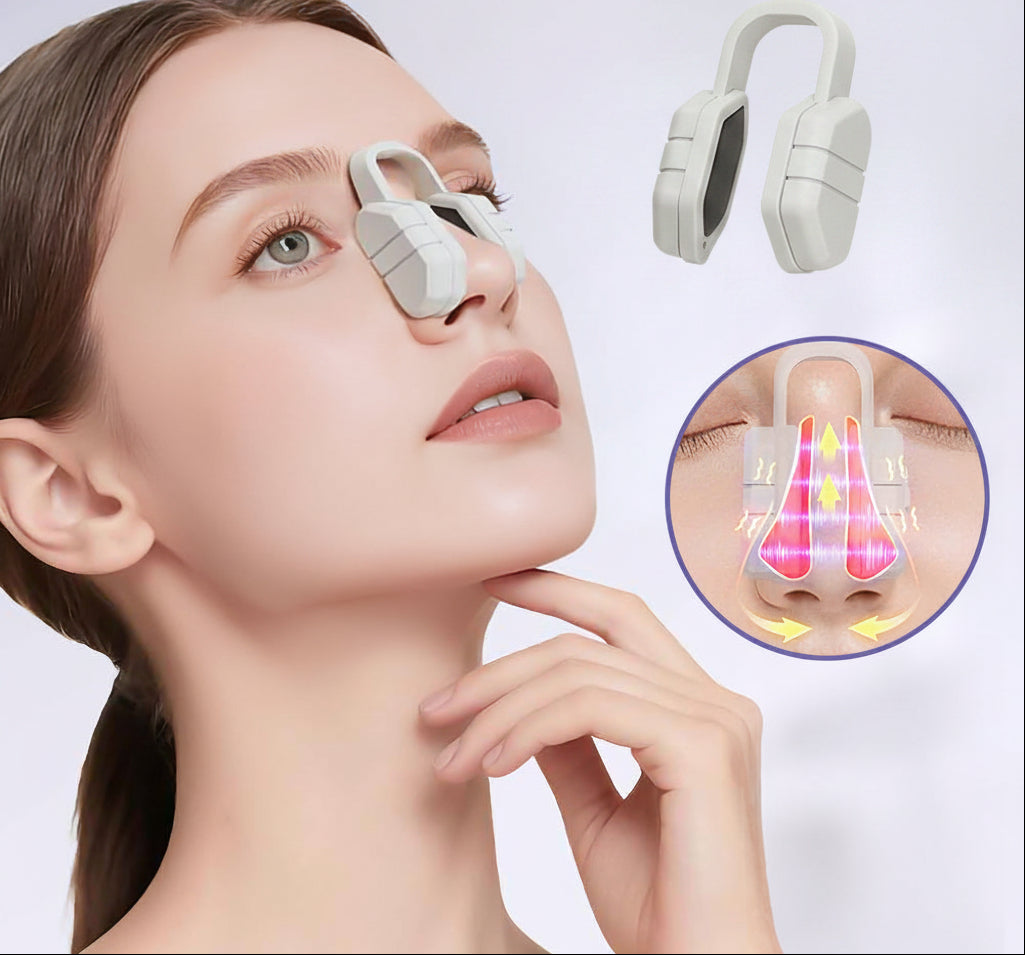 EMS Nose Shaper Clip – Microcurrent Pulse and Vibration Beauty Tool for Gentle Nose Massage, Contouring Routine and Convenient At-Home Facial Care