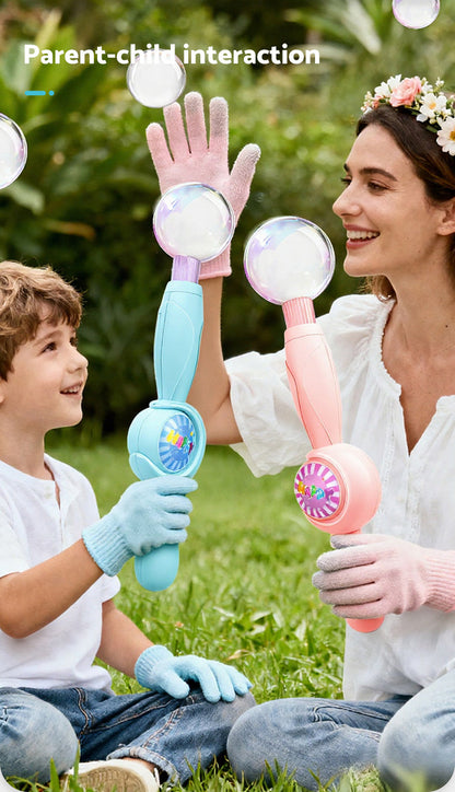 Electric Fog Bubble Machine – Automatic Smoke Bubble Maker with Colorful Lights and Music for Parties, Playrooms and Creative Events