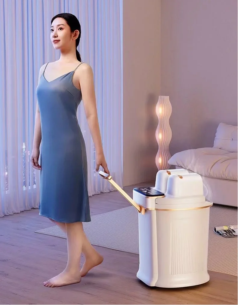 Electric Foot Bath Massager Bucket – Heated Foot Soaking Spa Basin with Temperature Control for Relaxation and Stress Relief.