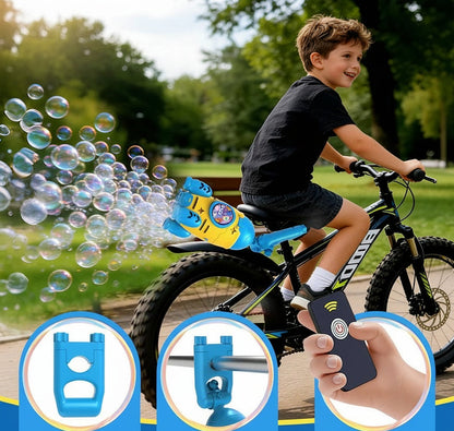 Automatic Bubble Machine Gun – Handheld Remote-Controlled Toy with Lights for Kids Outdoor Play, Birthday Parties and Summer Fun