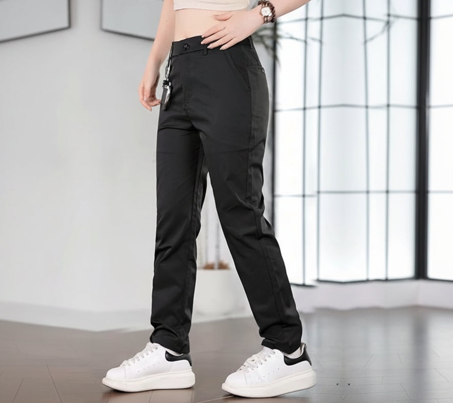 Men’s Ice Silk Summer Pants – Lightweight Breathable Straight Leg Trousers with Casual Business Styling for Daily Wear, Travel and Office