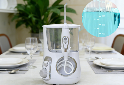 High-End Electric Water Flosser – 5 Nozzles, 10 Modes and 800ML Tank for Deep Oral Cleaning, Gum Care and Fresh Breath