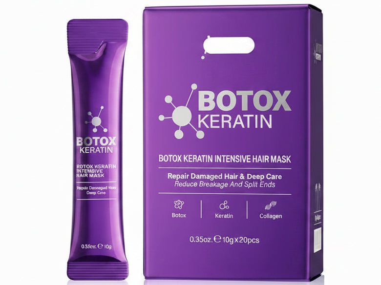 Keratin Hair Mask – 5-Second Deep Repair Treatment for Damaged, Frizzy Hair, Providing Intense Moisture for Soft, Smooth and Shiny Hair