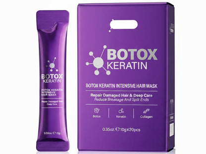 Keratin Hair Mask – 5-Second Deep Repair Treatment for Damaged, Frizzy Hair, Providing Intense Moisture for Soft, Smooth and Shiny Hair
