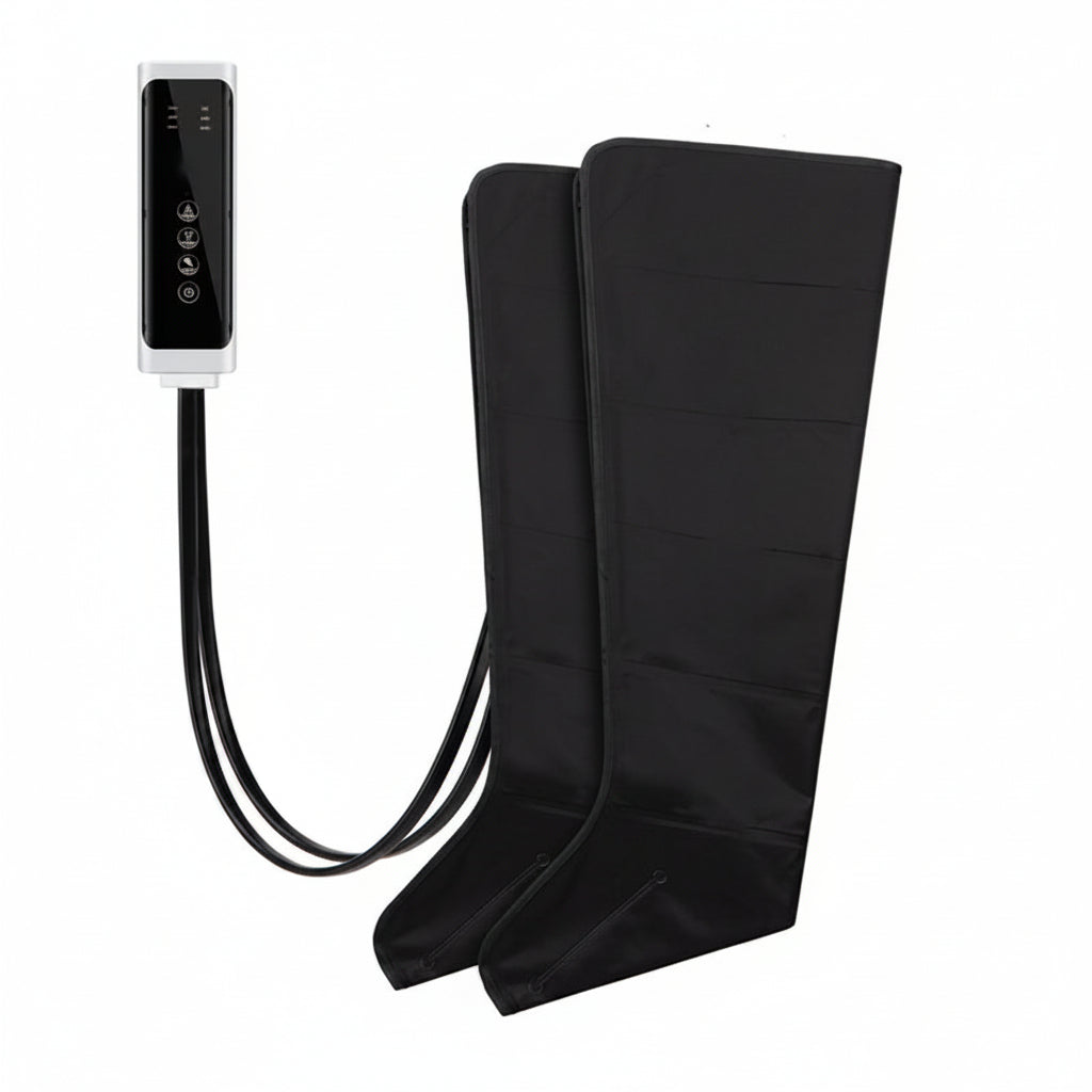 Electric Pneumatic Leg Massager – Extended Thigh, Calf and Foot Compression Device with Remote Control for Deep Relaxation and Circulation Support