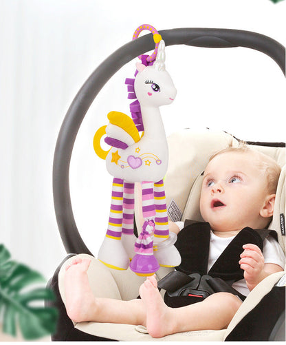 Plush Elephant Baby Lovey – Soft Stuffed Animal with Bell and Built-In Rattles for Newborn Sensory Development, Comfort and Gifting