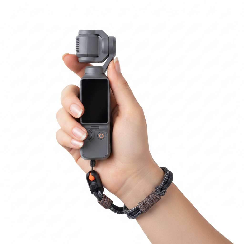 DJI Osmo Pocket 3 Camera Strap – Adjustable 2-in-1 Shoulder and Wrist Strap for Secure Carrying, Everyday Vlogging and Travel Photography