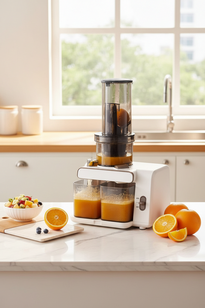 Slow Masticating Juicer – Low Speed Fruit and Vegetable Juice Extractor for Maximum Nutrition and Fresh Healthy Drinks