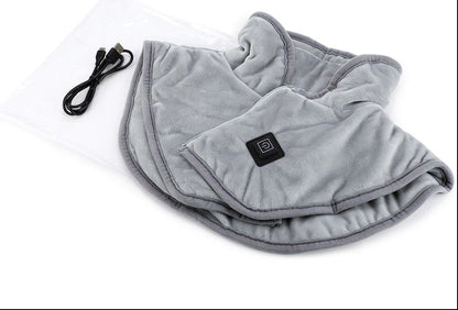 USB Heated Neck Shoulder Wrap – Electric Heating Pad with Three Heat Levels for Back, Neck and Shoulder Pain Relief