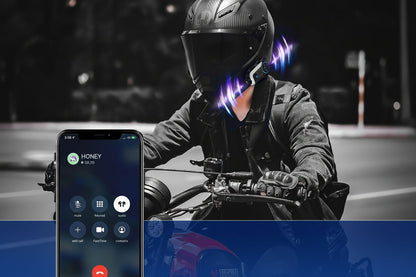 PRO Motorcycle Intercom – Bluetooth Helmet Headset with Video Recording, Wireless Communication and Hands-Free Riding Connectivity
