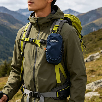 Backpack Strap Phone Pouch – Lightweight Water-Resistant Shoulder Storage Bag for Hiking, Travel and Outdoor Essentials with Easy-Access Compact Design