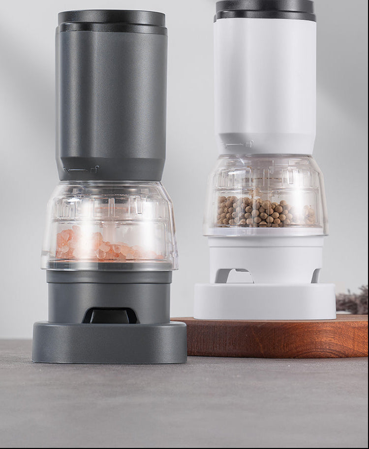 Rechargeable Electric Pepper Grinder Set – Automatic Salt and Pepper Mills with Adjustable Coarseness, One Hand Operation and Premium Kitchen Convenience