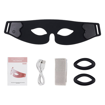 LED Eye Mask – 7-Color Flexible Silicone Photon Beauty Mask for Relaxation, Eye-Care Routines and Smoother-Looking Under-Eye Skin at Home