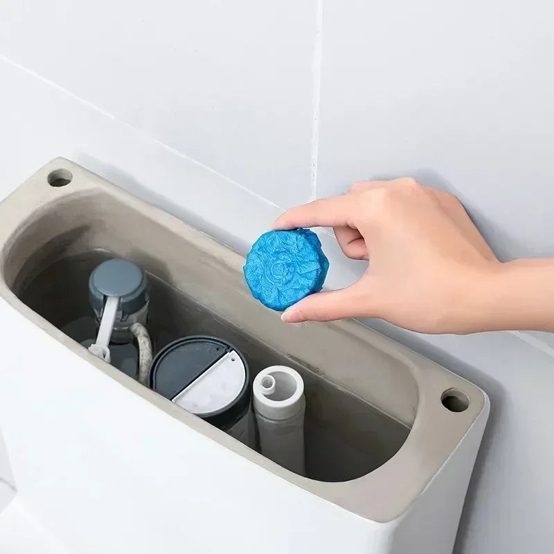 Wall Mount Toilet Brush System – Disposable Antibacterial Bathroom Cleaner with Refill Heads for Hygienic, Touch-Free Toilet Cleaning