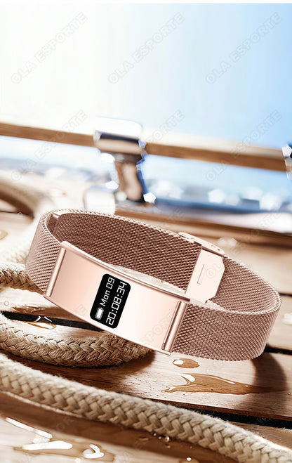 Smart Fitness Bracelet – Waterproof Health Tracker with Heart Rate and Sleep Monitoring, Sports Activity Band for Android and iOS