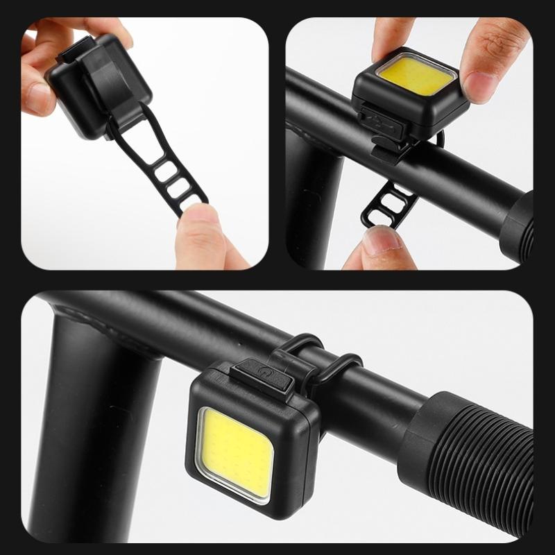 Rechargeable Bicycle Lights – Compact LED Front and Rear Bike Light Set for Night Riding and Outdoor Adventures