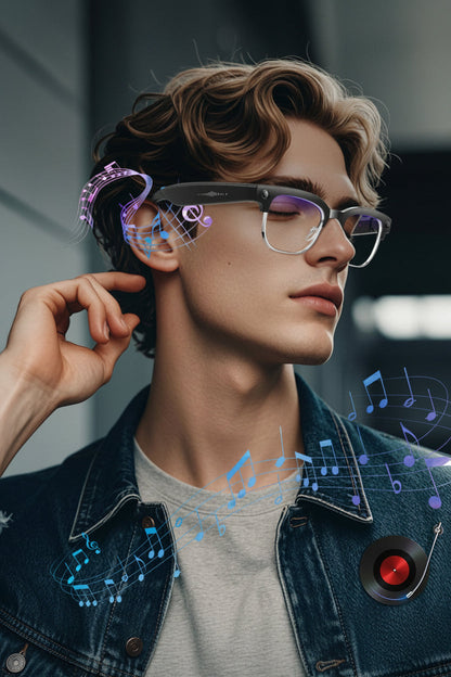 AI Camera Smart Glasses – 800W Pixel Video Recording Sunglasses with Bluetooth Calls, Voice Translation and Photo Recognition for Men