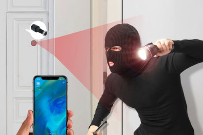 Smart Video Peephole Camera – WiFi Door Viewer with Motion Detection, ONVIF RTSP and Home Security Monitoring