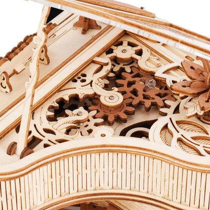 Robotime Sunset Carnival Music Box – 3D Wooden Ferris Wheel Puzzle with Lights for Home Decor and Gifts