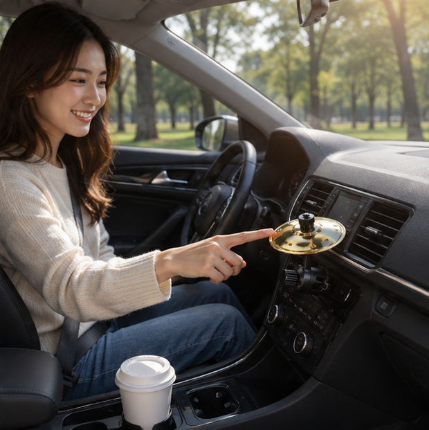 Drum Cymbal Car Air Vent Decor – Creative Musical Dashboard Accessory for Unique Vehicle Interior Styling