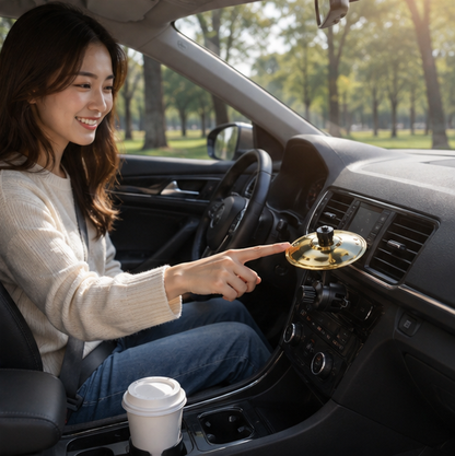 Drum Cymbal Car Air Vent Decor – Creative Musical Dashboard Accessory for Unique Vehicle Interior Styling