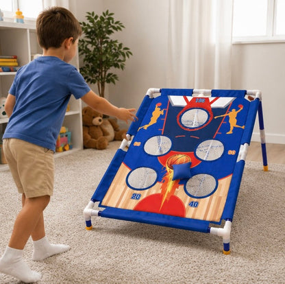 Portable Bean Bag Toss Game - Fun Sandbag Throwing Activity Set for Kids, Families, Parties and Outdoor Gatherings