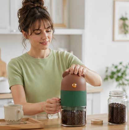 Electric Coffee Grinder Machine - Multifunction 4 Blade Grinder for Coffee Beans, Nuts, Spices and Grains