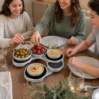 Expandable Lazy Susan Turntable – Adjustable Rectangular Dining Table Organizer for Easy Serving, Kitchen Storage and Family Meals