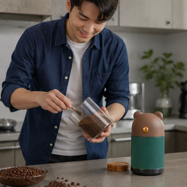 Electric Coffee Grinder Machine - Multifunction 4 Blade Grinder for Coffee Beans, Nuts, Spices and Grains