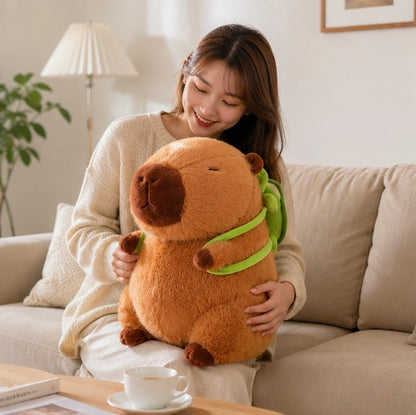 Giant Capybara Plush Doll-Soft Cartoon Stuffed Animal Toy for Kids Bedroom Decor and Memorable Birthday Gifts